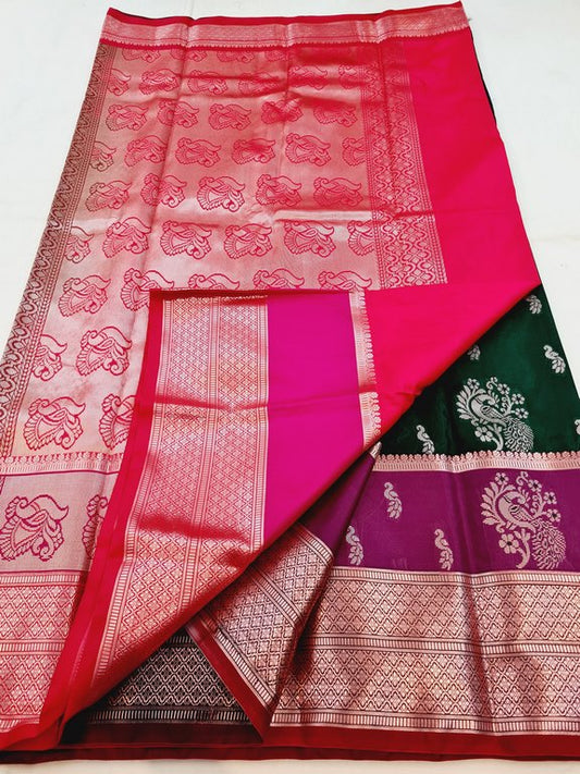 Kanchipuram Blended Semi Fancy Silk Saree 491