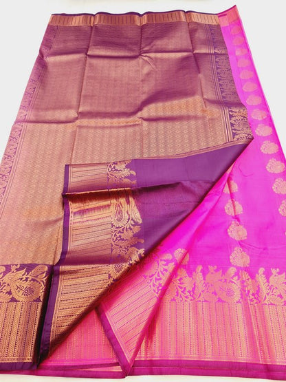 Kanchipuram Blended Semi Fancy Silk Saree 503 – Kanchipuram Lakshaya Silks