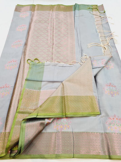 Kanchipuram Blended Semi Fancy Silk Saree 505 – Kanchipuram Lakshaya Silks
