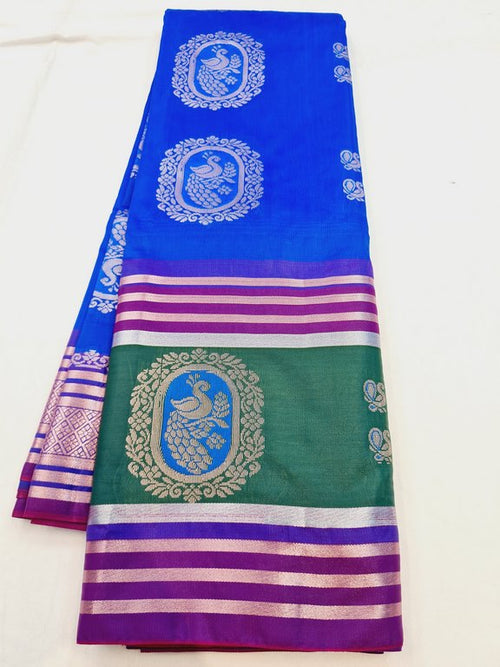 Kanchipuram Blended Semi Fancy Silk Saree 507 – Kanchipuram Lakshaya Silks
