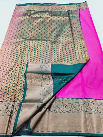 Kanchipuram Blended Semi Fancy Silk Saree 510 – Kanchipuram Lakshaya Silks