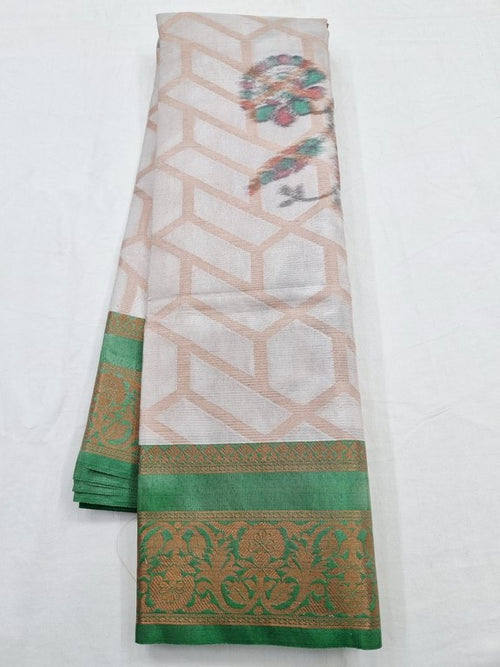 Kanchipuram Blended Semi Tissue Poochampalli Silk Saree 521 – Kanchipuram Lakshaya Silks