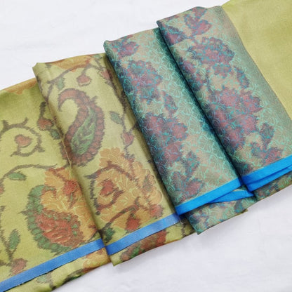 Kanchipuram Blended Semi Tissue Poochampalli Silk Saree 525 – Kanchipuram Lakshaya Silks