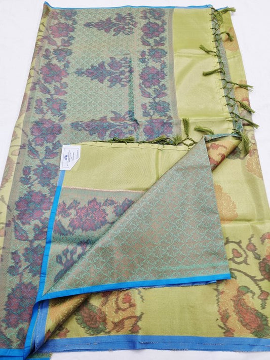 Kanchipuram Blended Semi Tissue Poochampalli Silk Saree 525