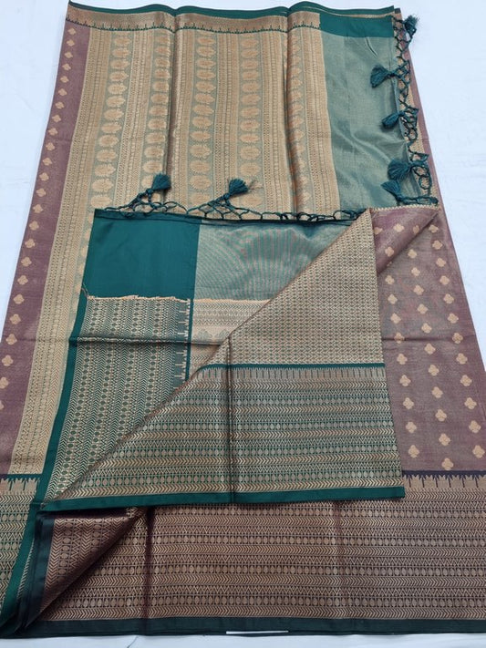 Kanchipuram Blended Semi Tissue Silk Saree 530