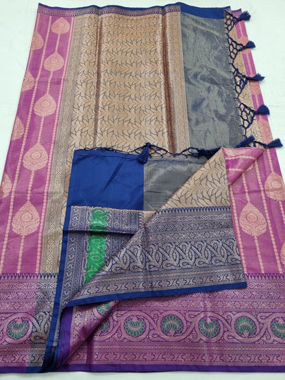 Kanchipuram Blended Semi Tissue Silk Saree 531 – Kanchipuram Lakshaya Silks
