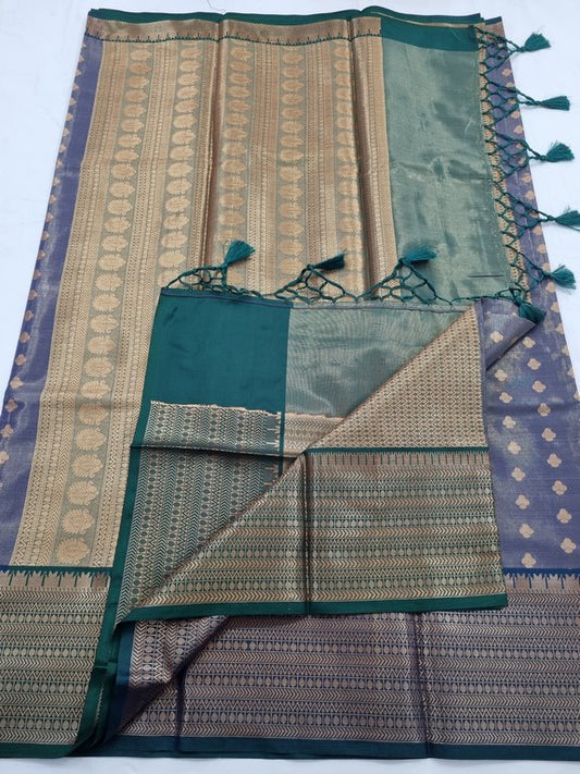 Kanchipuram Blended Semi Tissue Silk Saree 533