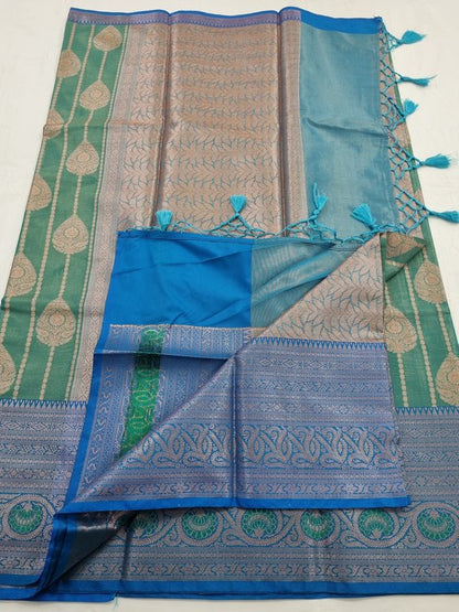 Kanchipuram Blended Semi Tissue Silk Saree 536 – Kanchipuram Lakshaya Silks