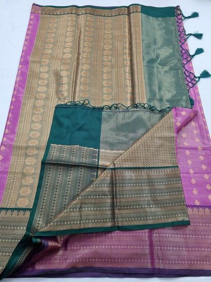 Kanchipuram Blended Semi Tissue Silk Saree 537 – Kanchipuram Lakshaya Silks