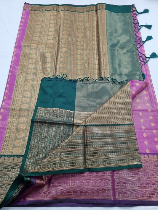 Kanchipuram Blended Semi Tissue Silk Saree 537