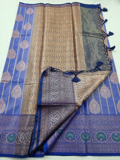 Kanchipuram Blended Semi Tissue Silk Saree 541 – Kanchipuram Lakshaya Silks