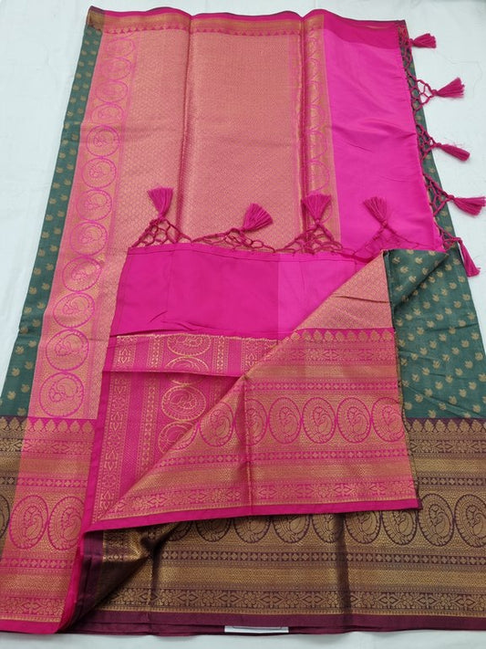 Kanchipuram Blended Semi Tissue Silk Saree 542
