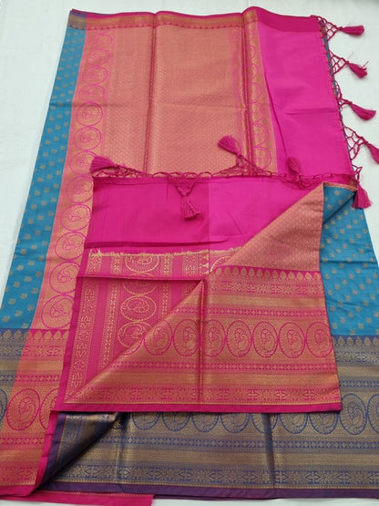 Kanchipuram Blended Semi Tissue Silk Saree 543 – Kanchipuram Lakshaya Silks