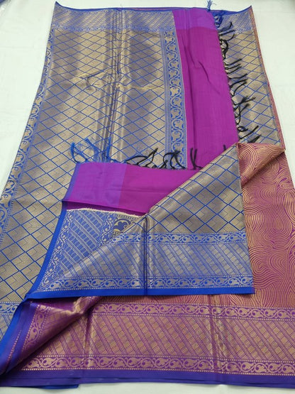 Kanchipuram Blended Semi Tissue Silk Saree 546 – Kanchipuram Lakshaya Silks