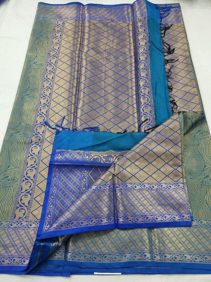 Kanchipuram Blended Semi Tissue Silk Saree 548 – Kanchipuram Lakshaya Silks