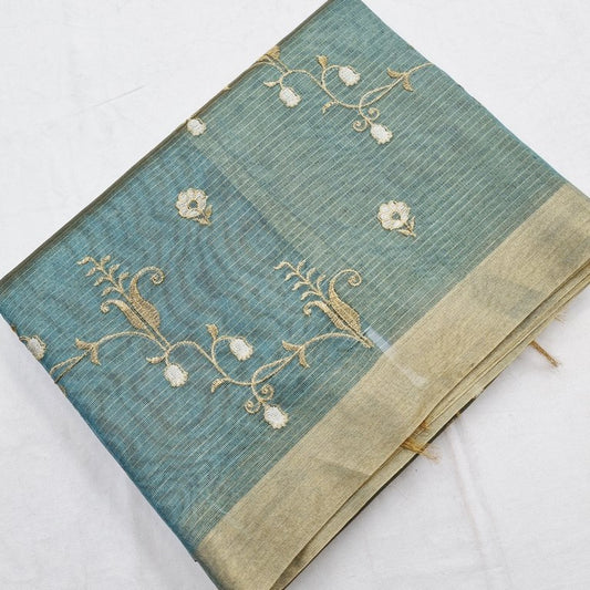 Kanchipuram Blended Semi Tissue Silk Saree 558