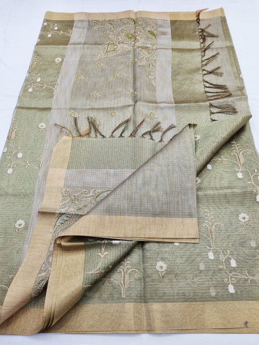 Kanchipuram Blended Semi Tissue Silk Saree 563