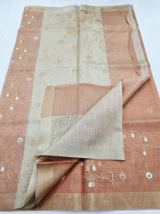 Kanchipuram Blended Semi Tissue Silk Saree 572