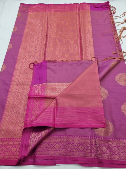 Kanchipuram Blended Semi Tissue Silk Saree 579 – Kanchipuram Lakshaya Silks