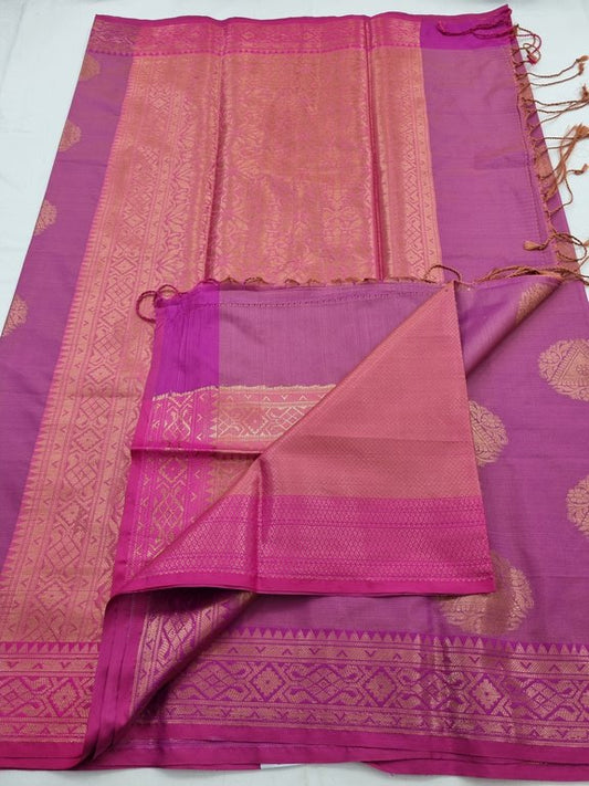 Kanchipuram Blended Semi Tissue Silk Saree 579