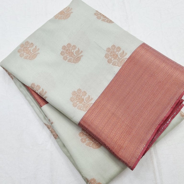 Kanchipuram Blended Semi Cotton Silk Saree 587