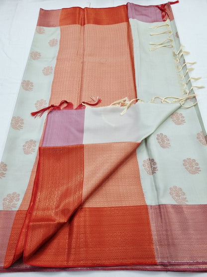 Kanchipuram Blended Semi Cotton Silk Saree 587 – Kanchipuram Lakshaya Silks