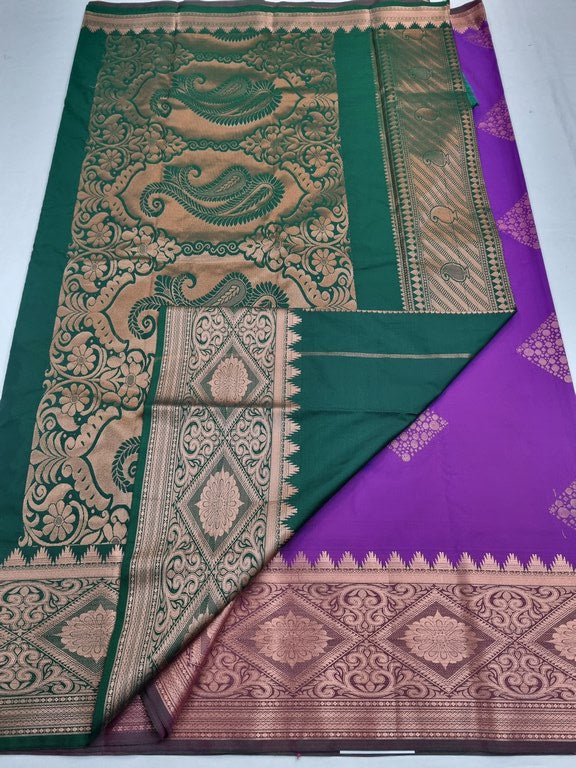 Kanchipuram Blended Semi Soft Silk Saree 595