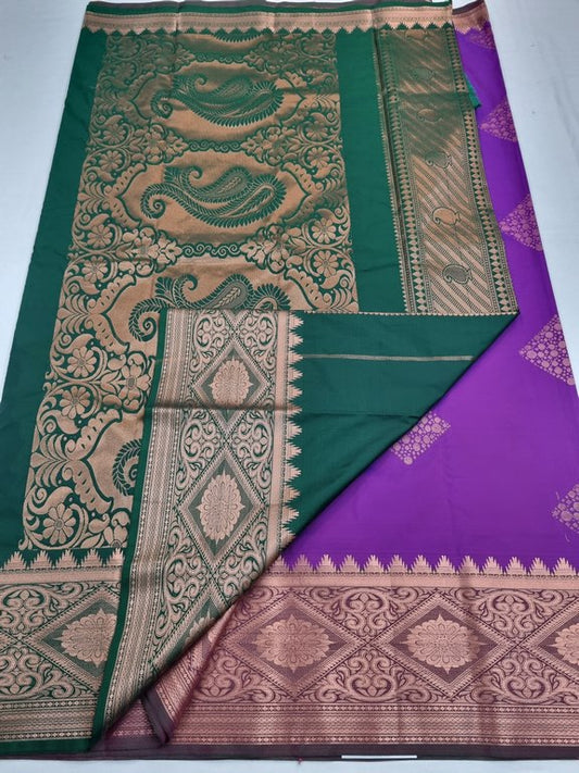 Kanchipuram Blended Semi Soft Silk Saree 595