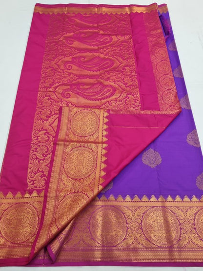 Kanchipuram Blended Semi Soft Silk Saree 600 – Kanchipuram Lakshaya Silks