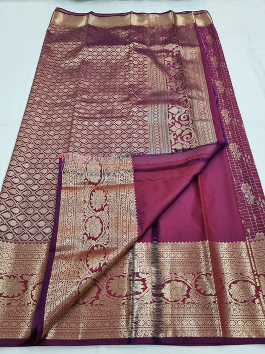 Kanchipuram Blended Bridal Silk Sarees 166