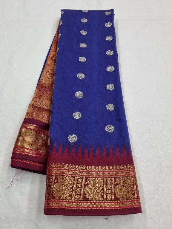 Kanchipuram Blended Trendy Cotton Silk Saree 691