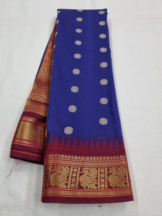 Kanchipuram Blended Trendy Cotton Silk Saree 691