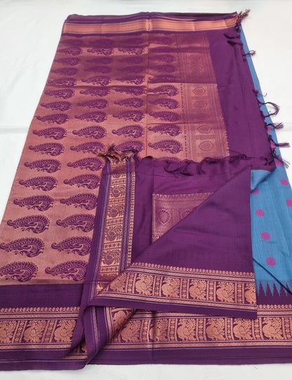 Kanchipuram Blended Trendy Cotton Silk Saree 697 – Kanchipuram Lakshaya Silks