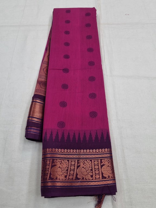 Kanchipuram Blended Trendy Cotton Silk Saree 706