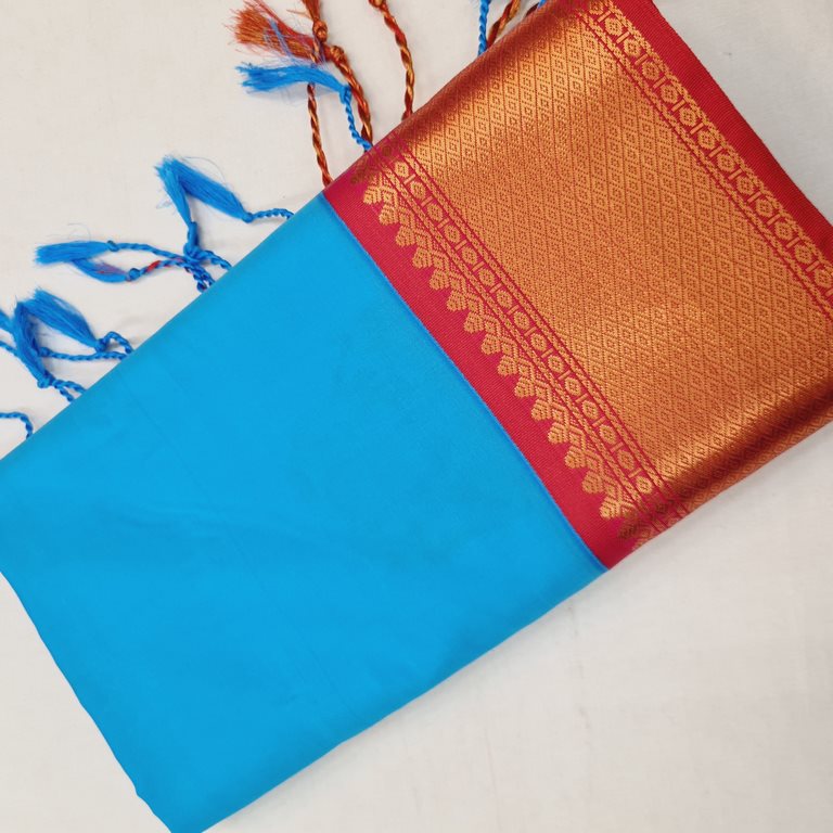 Kanchipuram Blended Semi Fancy Soft Silk Saree 627