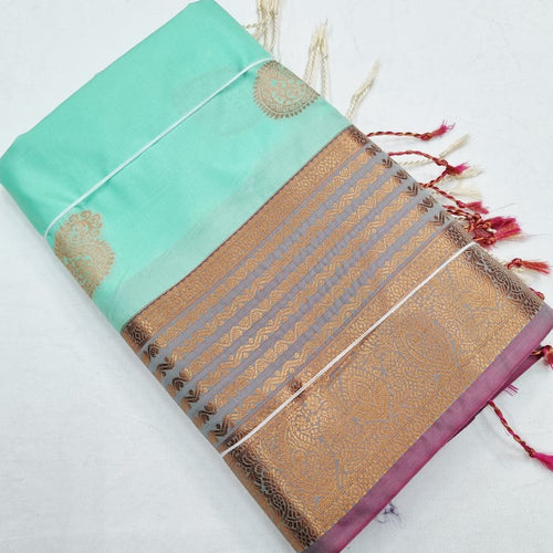 Kanchipuram Fancy Soft Silk Sarees 1201 – Kanchipuram Lakshaya Silks