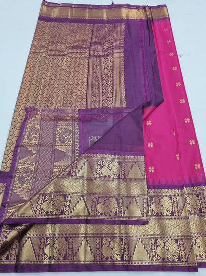 Kanchipuram Semi Gadwal Silk Sarees 171 – Kanchipuram Lakshaya Silks