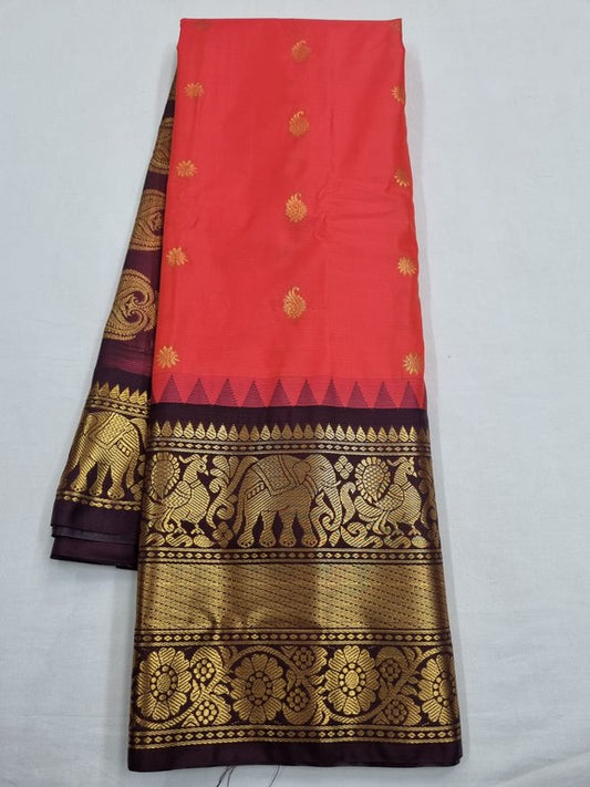 Kanchipuram Semi Gadwal Silk Sarees 175