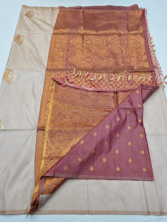 Kanchipuram Blended Trendy Fancy Soft Silk Saree 727