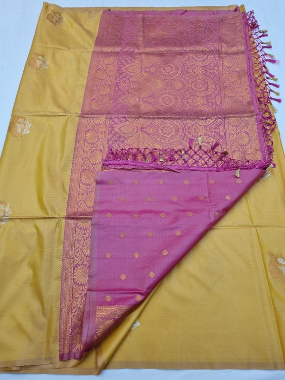 Kanchipuram Blended Trendy Fancy Soft Silk Saree 734