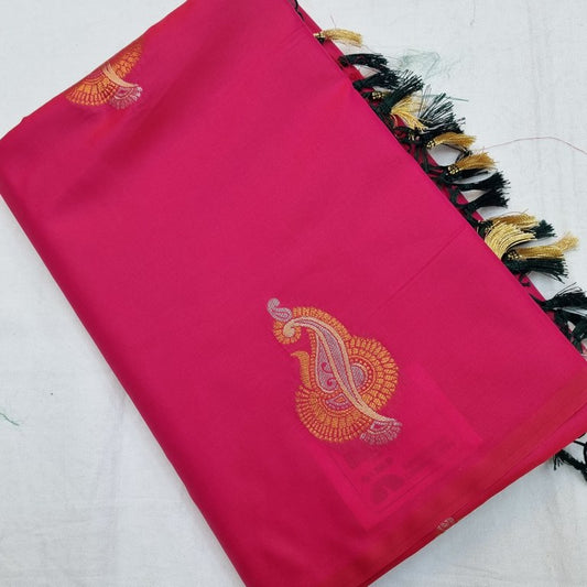 Kanchipuram Blended Trendy Fancy Soft Silk Saree 744