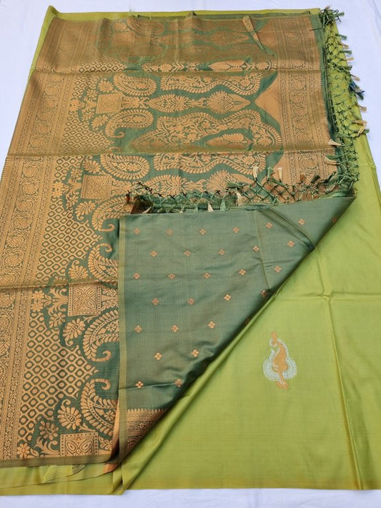 Kanchipuram Blended Trendy Fancy Soft Silk Saree 746