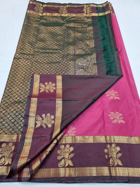 Kanchipuram Blended Fancy Silk Sarees 180