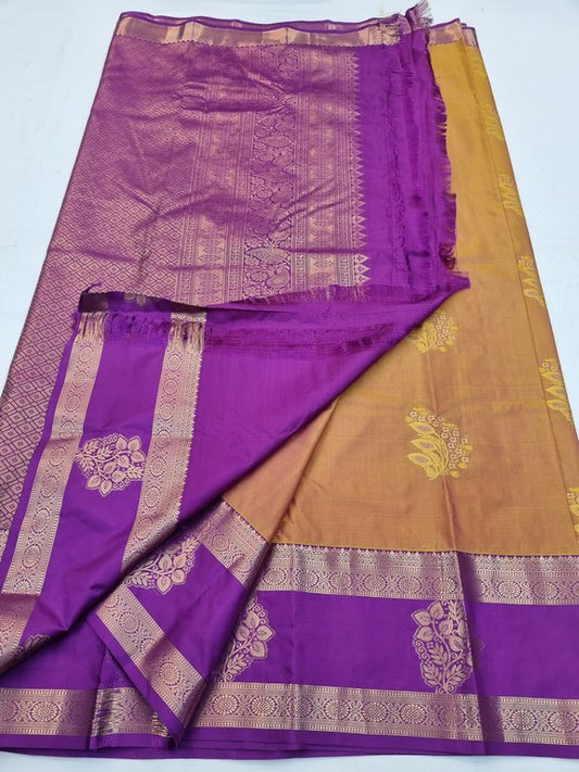 Kanchipuram Blended Fancy Silk Sarees 182