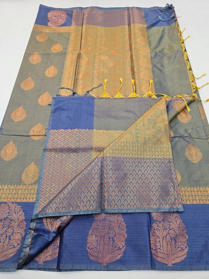 Kanchipuram Blended Fancy Soft Silk Saree 390 – Kanchipuram Lakshaya Silks
