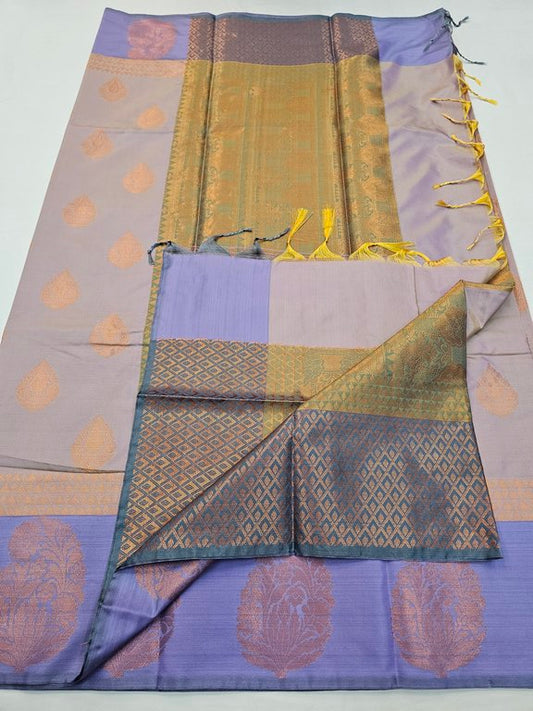 Kanchipuram Blended Fancy Soft Silk Saree 391