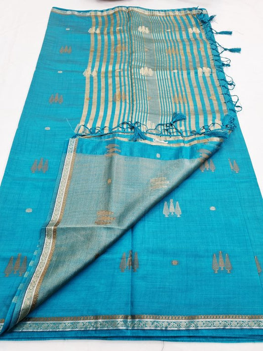 Kanchipuram Blended Fancy Taser Silk Saree 405