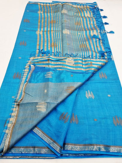 Kanchipuram Blended Fancy Taser Silk Saree 414 – Kanchipuram Lakshaya Silks
