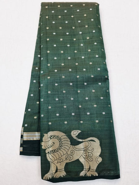 Kanchipuram Blended Fancy Taser Silk Saree 424
