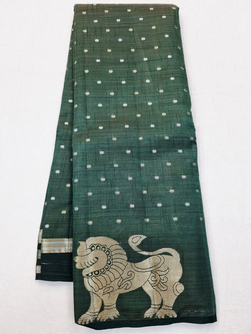 Kanchipuram Blended Fancy Taser Silk Saree 424 – Kanchipuram Lakshaya Silks
